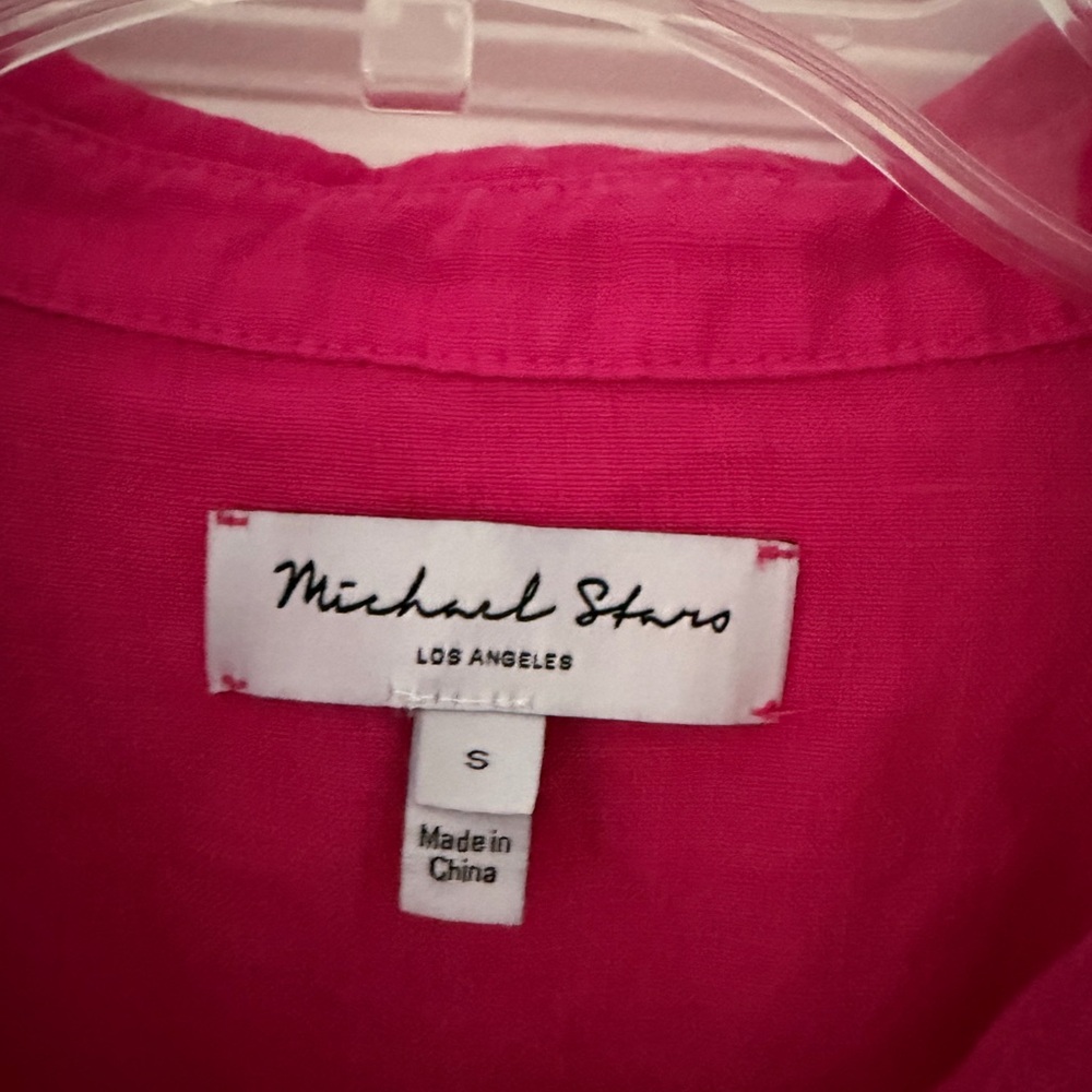 Michael Stars Fuchsia Long Sleeve Dress - Picture 4 of 5